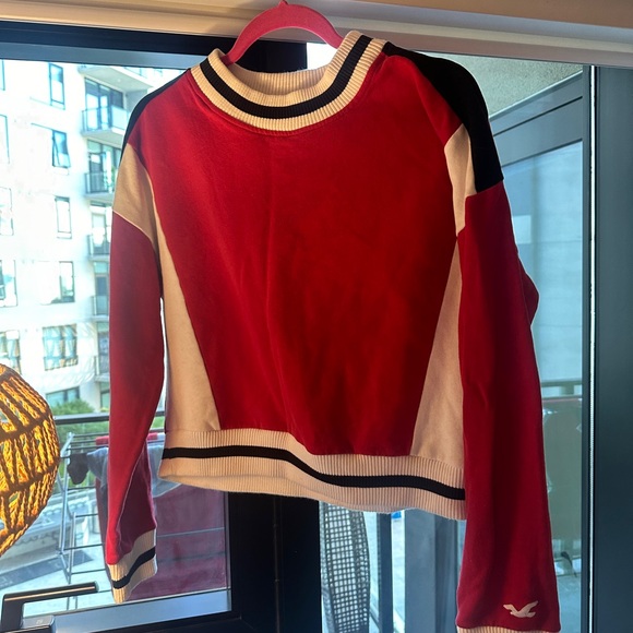 Color block cropped crew neck - Picture 4 of 4